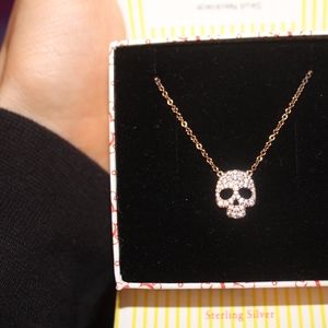 golden skull necklace